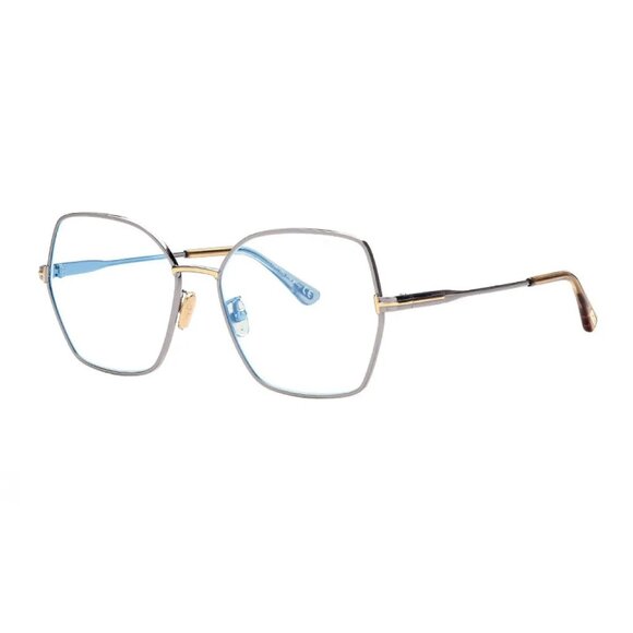 NEW TOM FORD EYEGLASSES RUTHENIUM WOMEN BUTTERFLY EYEWEAR - Picture 1 of 3